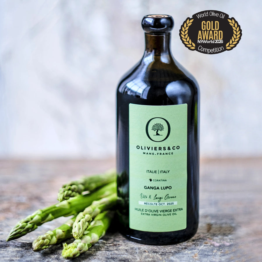 Ganga Lupo ekstra jomfru olivenolie, guldvinder i NYIOOC, Oliviers & Co