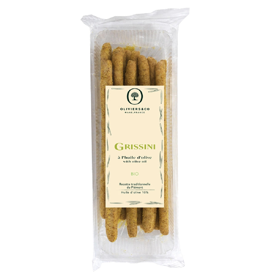 Økologiske grissini med olivenolie fra Oliviers & Co