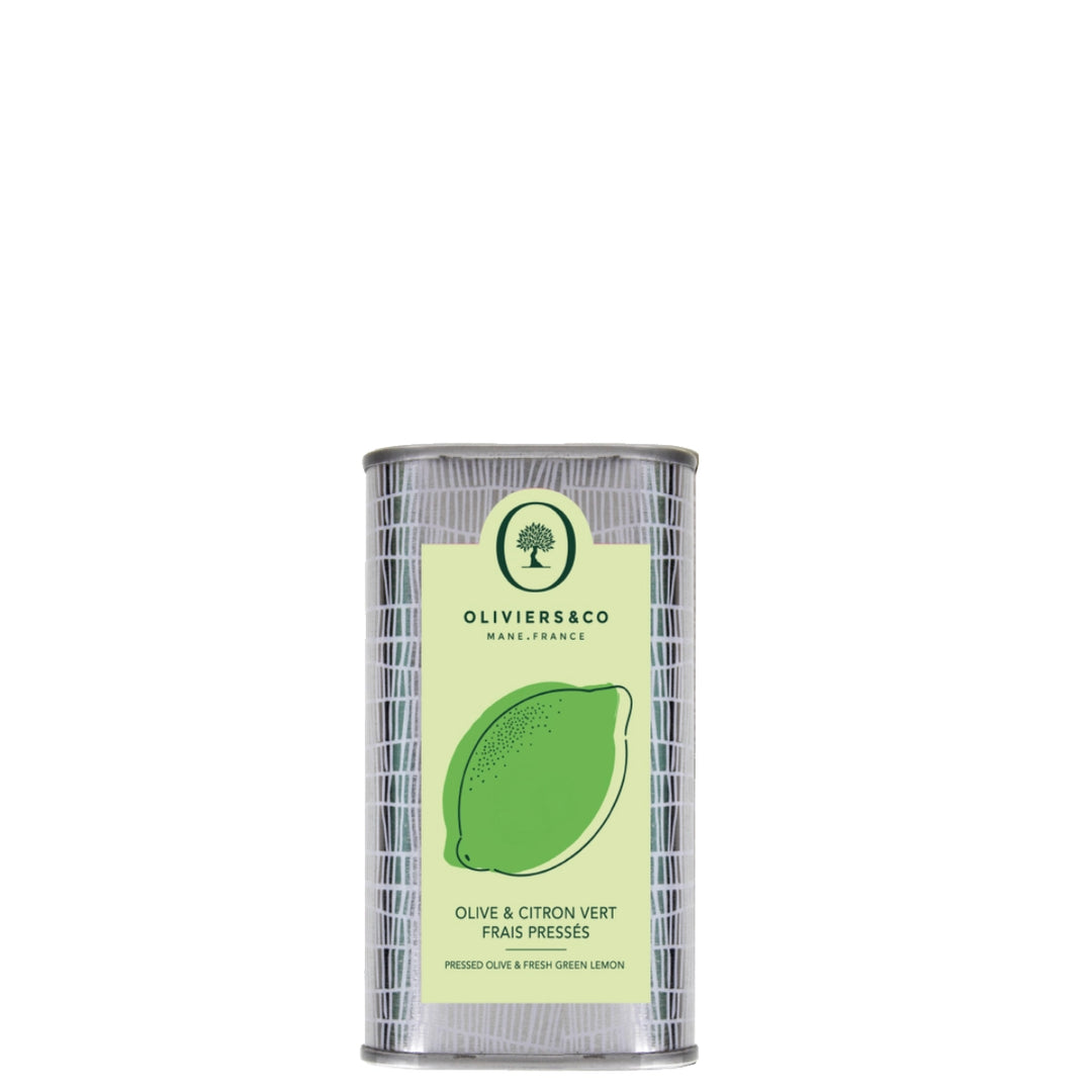 Grøn citronolie, olivenolie presset med grøn citron, 250ml, Oliviers & Co