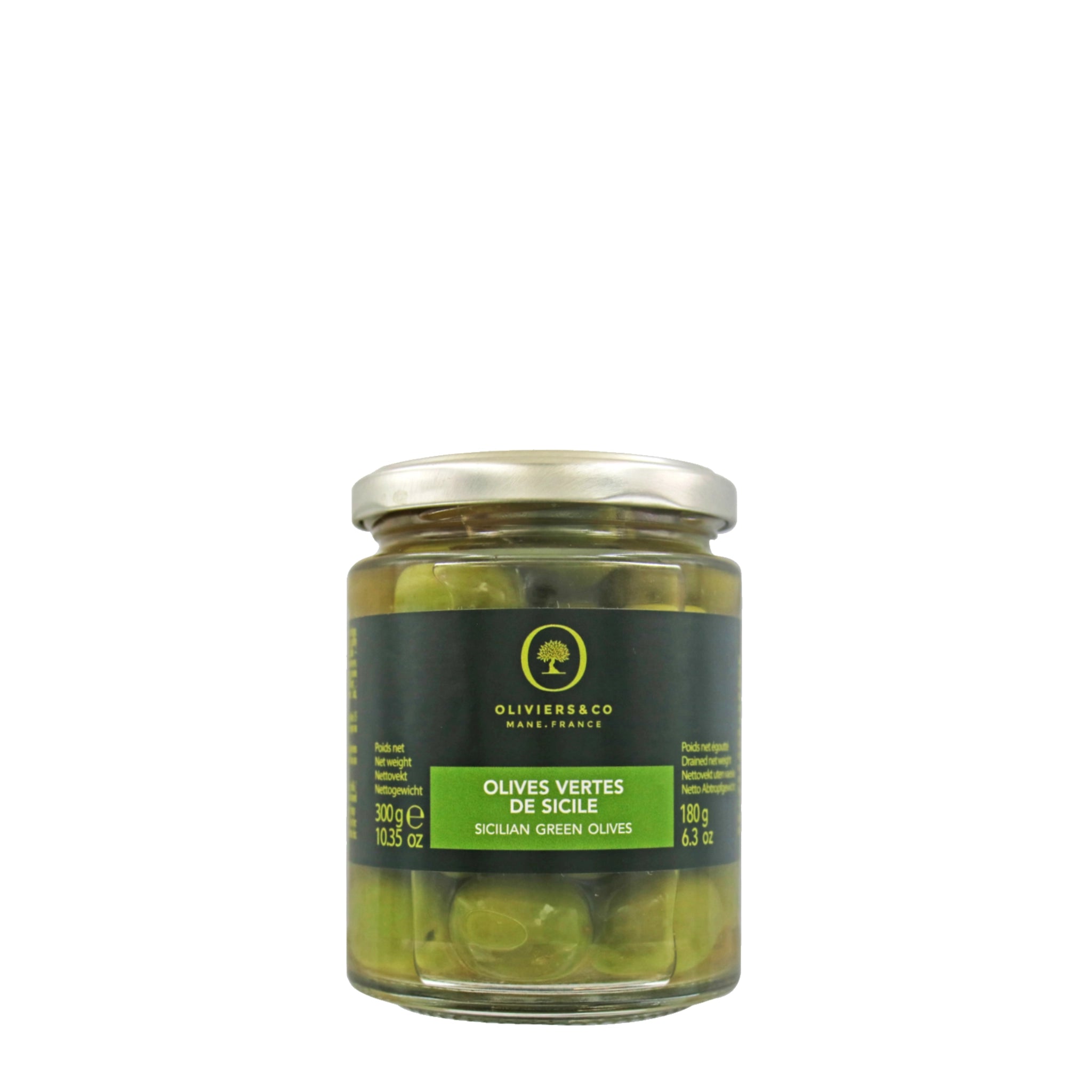 Grønne Nocellara del Belice oliven, Oliviers & Co
