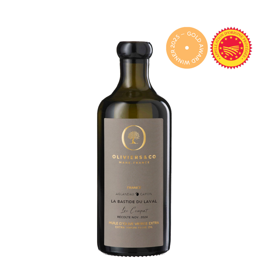 Guldvinder, AOP, økologisk La Bastide du Laval fransk ekstra jomfru olivenolie 250ml, Oliviers & Co