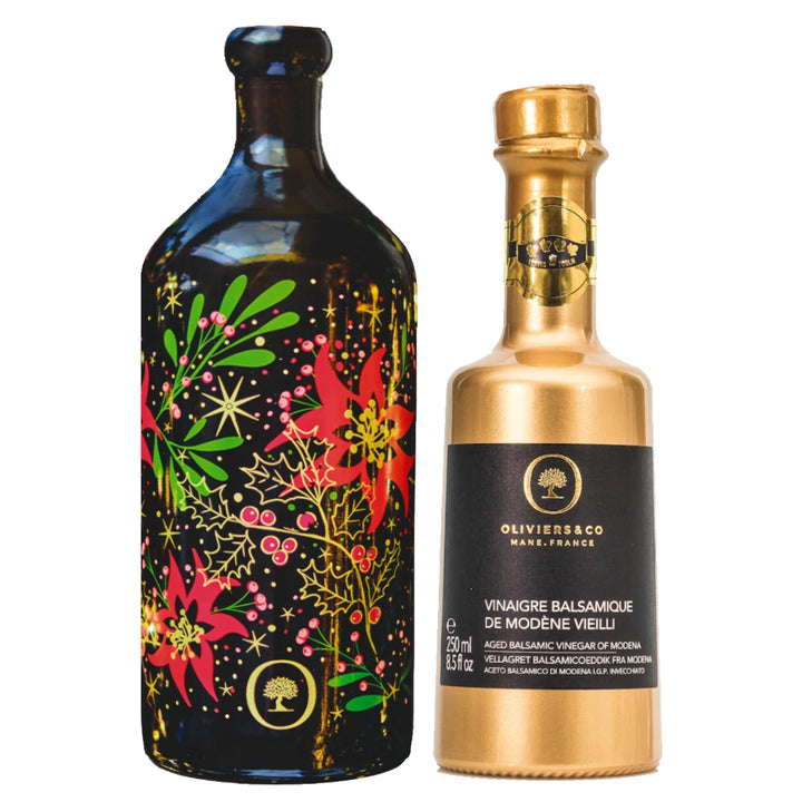Juleolie og guldbalsamico, olie-eddikesæt fra Oliviers & Co