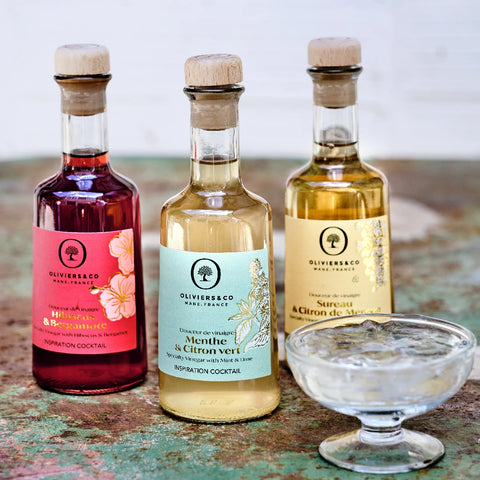 Limited edition gourmet eddiker inspireret af drinks fra Oliviers & Co