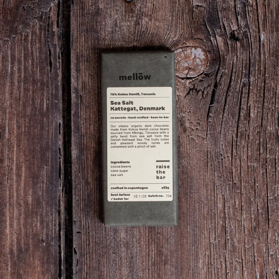 Sea Salt økologisk Mellow chokoladebar, Oliviers & Co