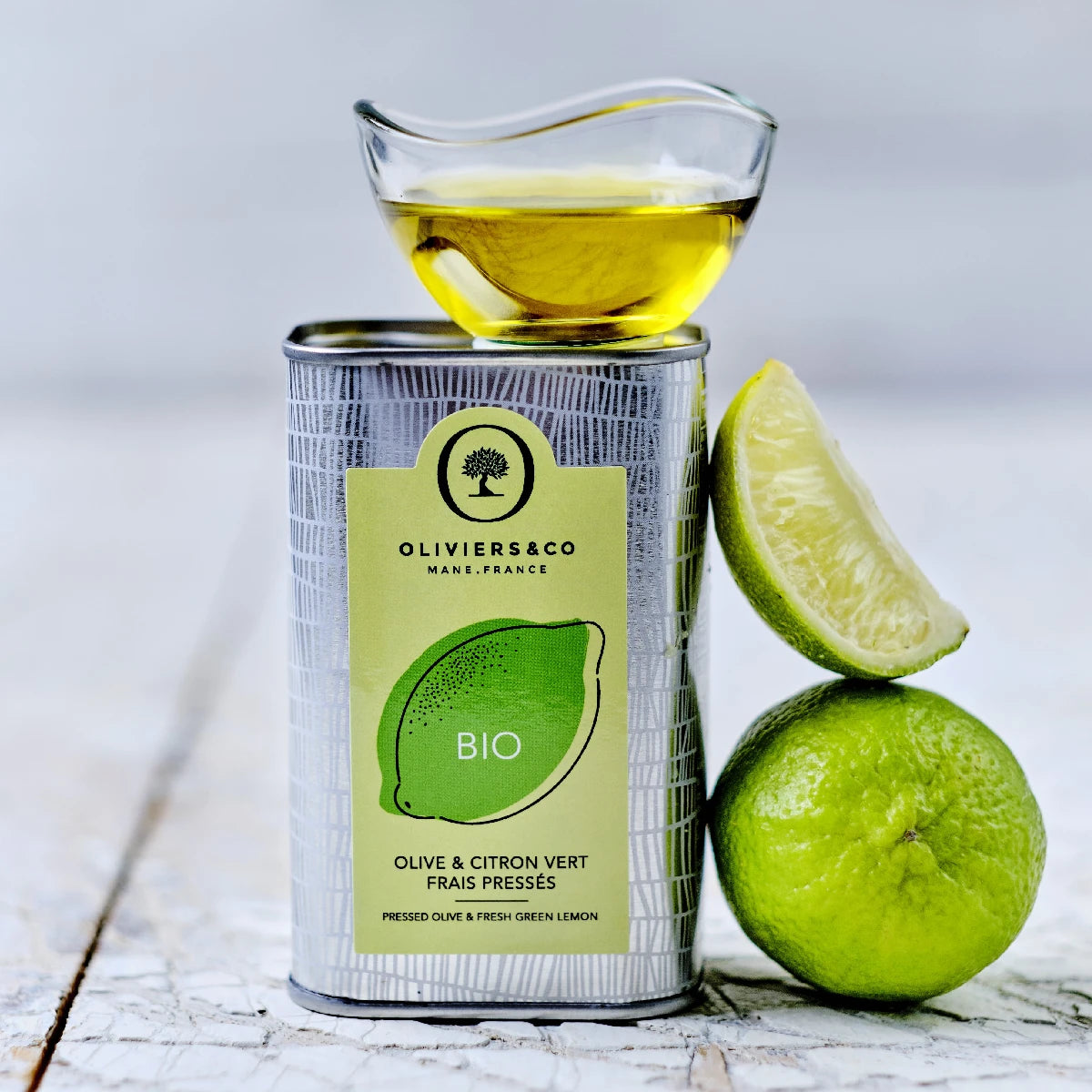 Økologisk grøn citronolivenolie fra Oliviers & Co