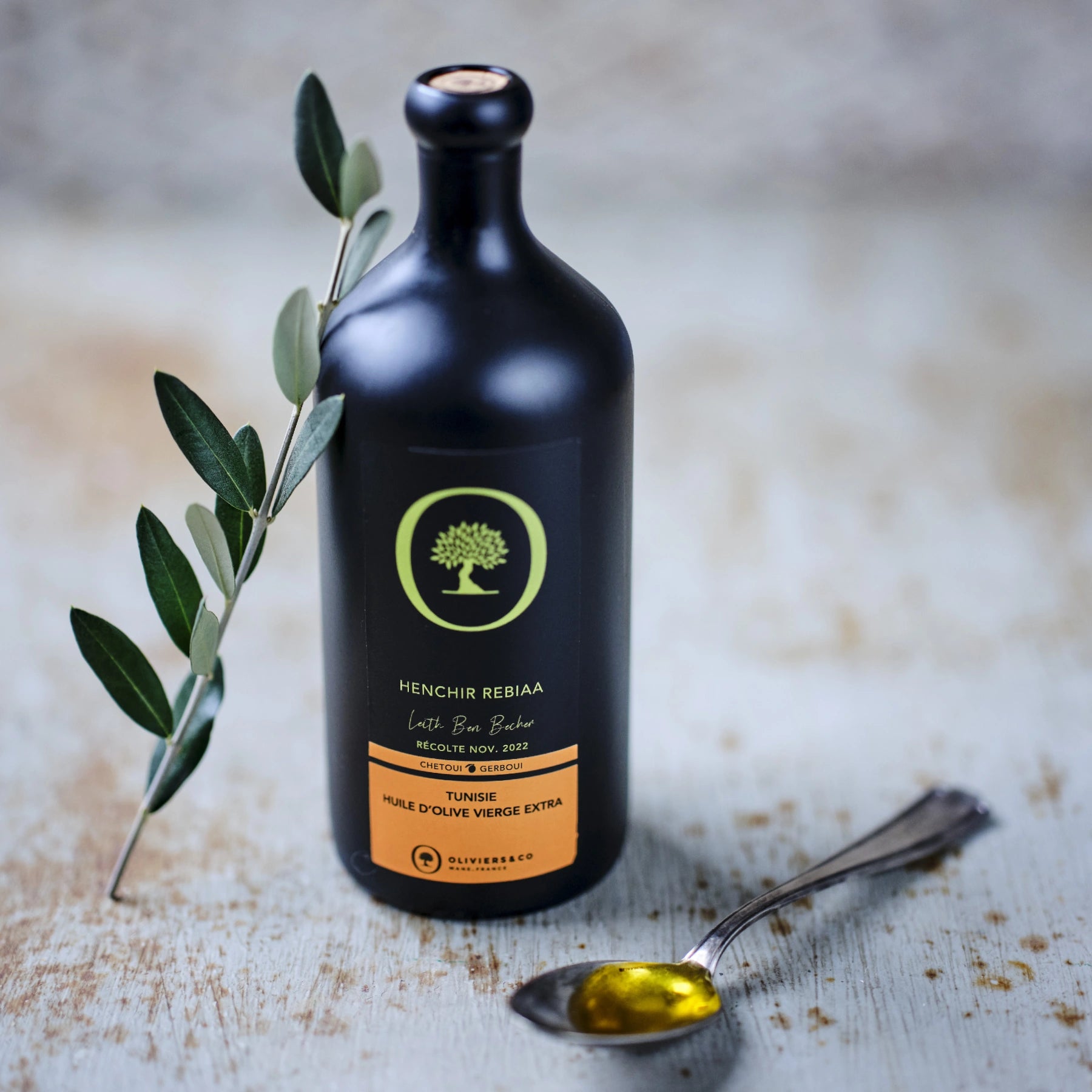 Grand Cru ekstra jomfru olivenolie Rebiaa, Oliviers & Co