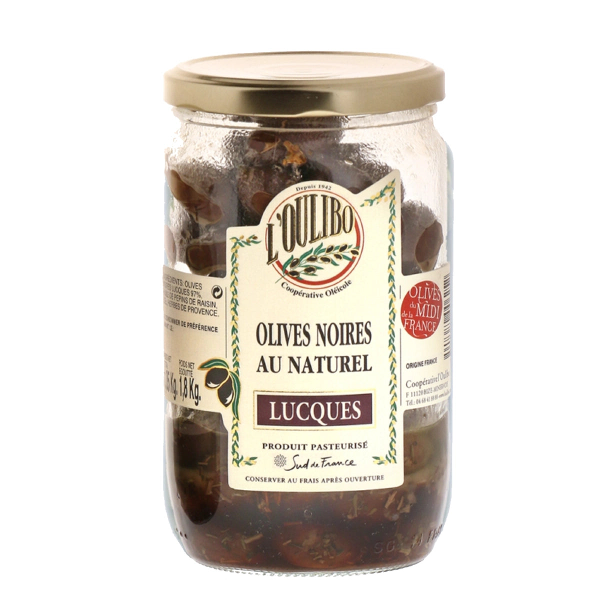 Sorte lucques 1.100 g, Oliviers & Co