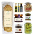 Tapas delikatesser den eksklusive, tapenader, spreads, luksus spiseoliven, olivenolie balsamico og håndlavede italienske kiks