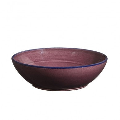 Aubergine lilla lille skål/dyb tallerken, Auge, Atelier Bernex håndlavet keramik fra Oliviers & Co