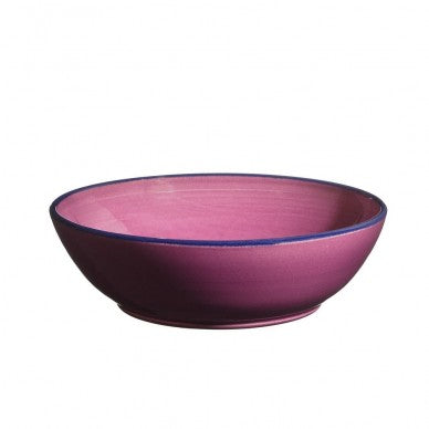 Hindbærlilla lille skål/dyb tallerken, Auge, Atelier Bernex håndlavet keramik fra Oliviers & Co