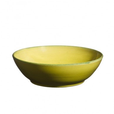 Pistaciegrøn lille skål/dyb tallerken, Auge, Atelier Bernex håndlavet keramik fra Oliviers & Co