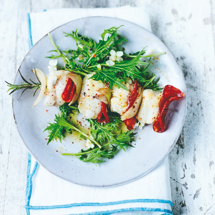 Grillet havtaske med sprød salat, O&CO opskrift