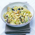 Linguinepasta med blåmuslinger, citronconfit og vildfennikel