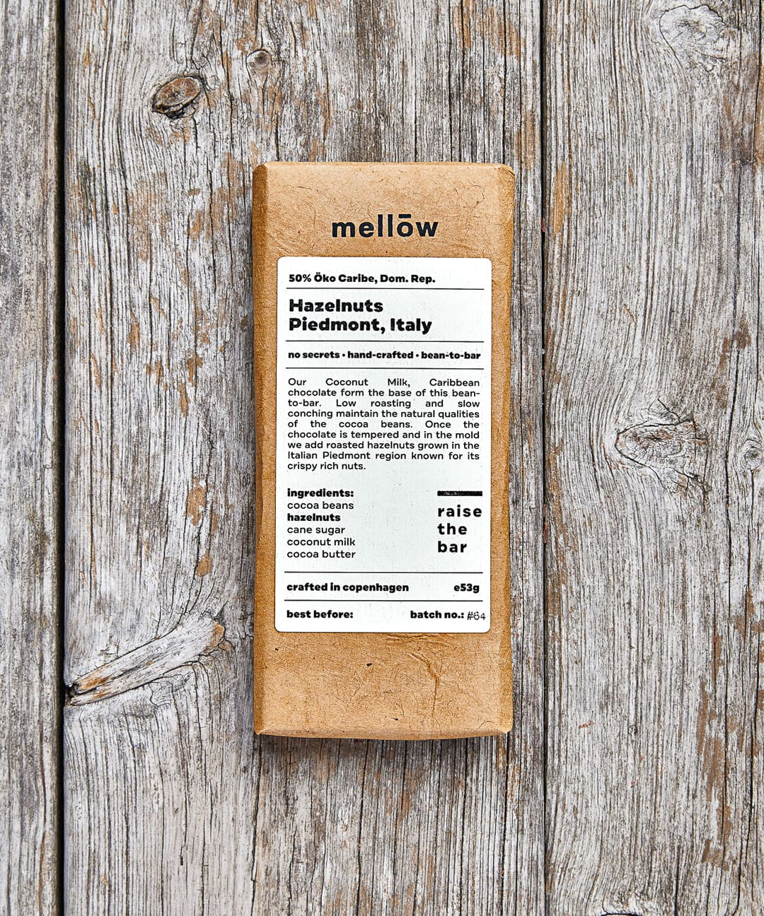 Økologisk Mellow Hazelnuts Chokolade