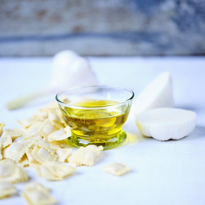 Ekstra jomfru olivenolie, hvidløg og pasta, Oliviers & Co