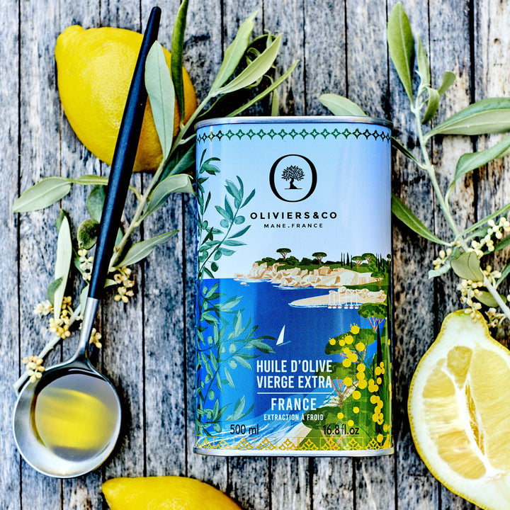 Fransk ekstra jomfru olivenolie med citron og urter fra Oliviers & Co