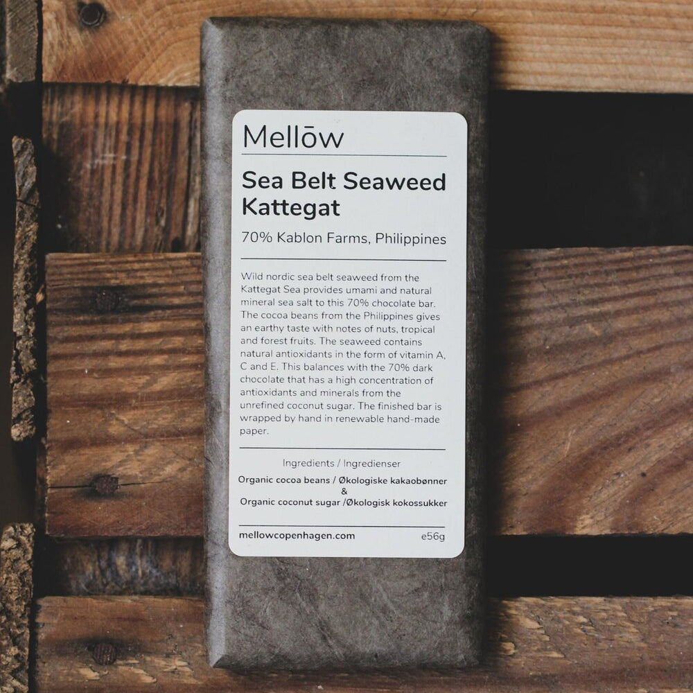 Økologisk Mellow Sea Belt Seaweed Kattegat chokolade 56g