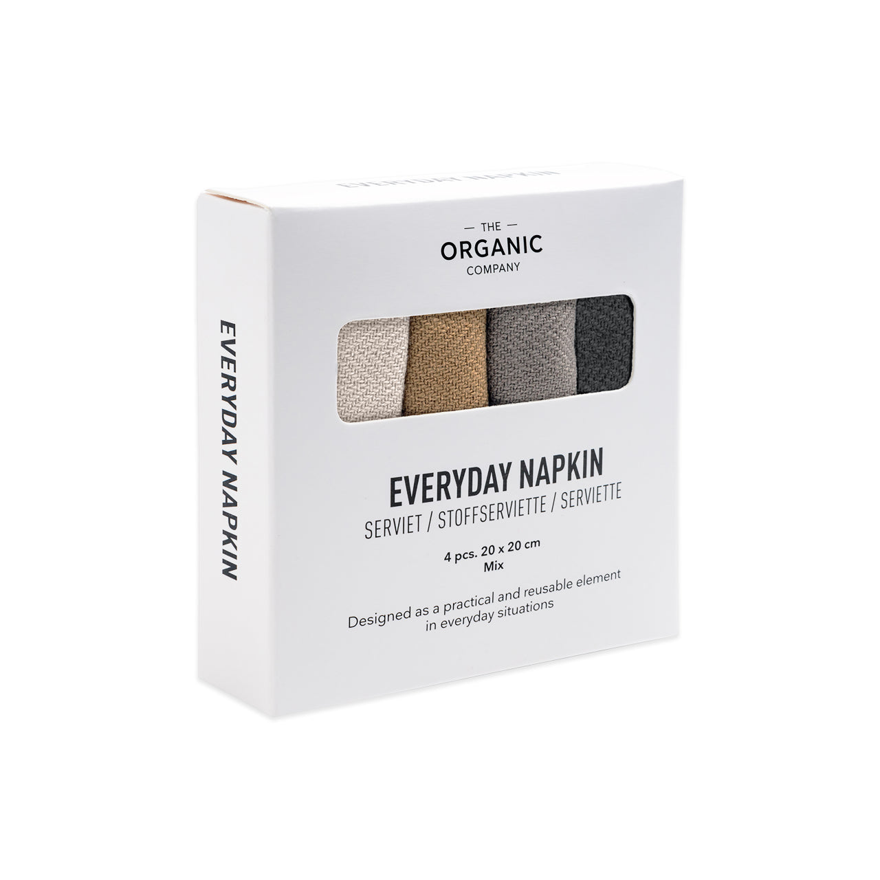 Stofservietter Everyday Napkin 4 pack Mix fra The Organic Company, Oliviers & Co