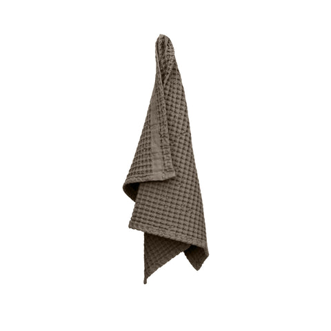 Viskestykke – Big Waffle Hand Towel fra The Organic Company i farven Clay