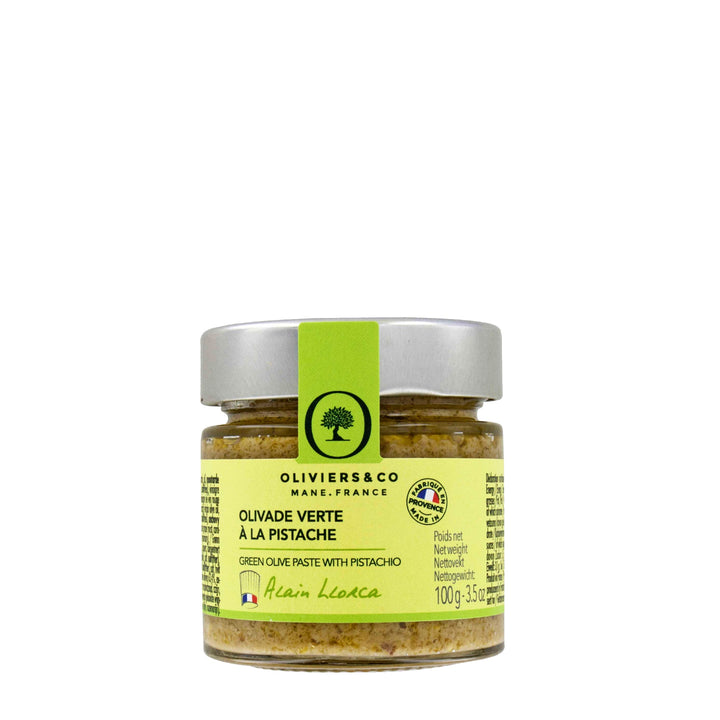 Gourmet tapenade med grønne oliven og pistacienødder fra Oliviers & Co