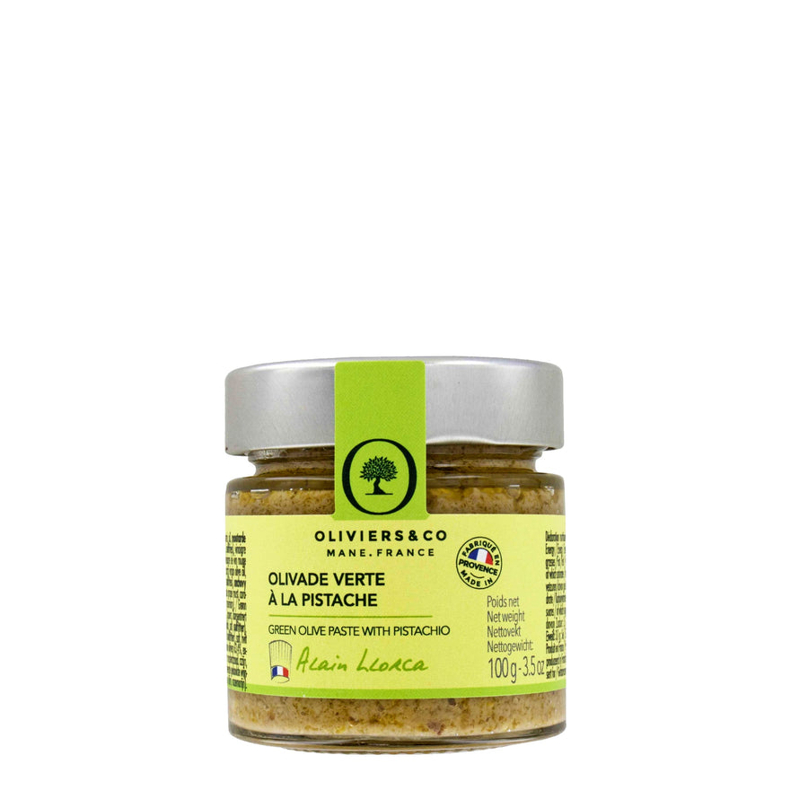 Gourmet tapenade med grønne oliven og pistacienødder fra Oliviers & Co