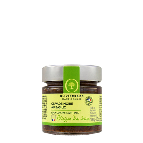 Gourmet tapenade med sorte oliven og basilikum fra Oliviers & Co
