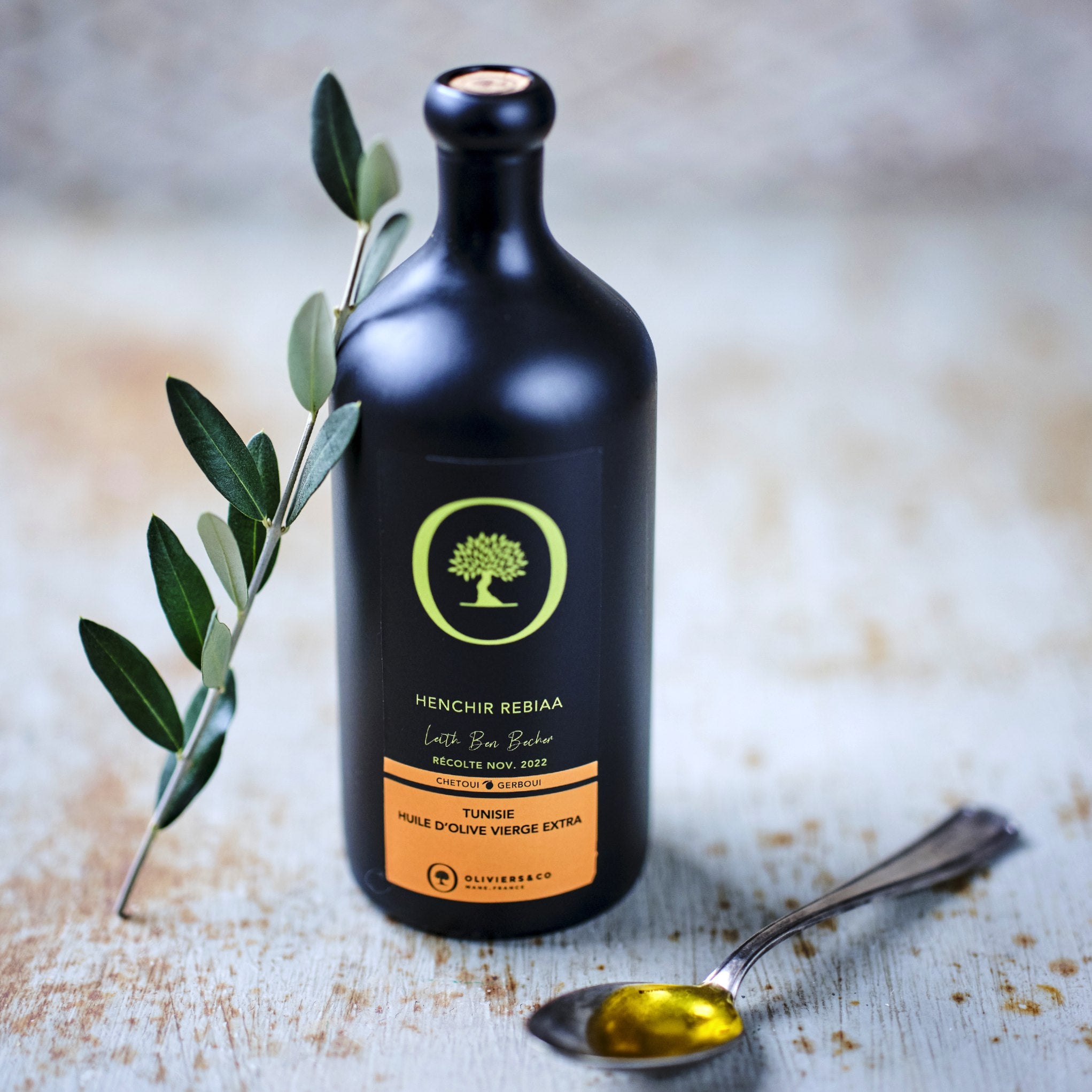 Grand Cru Henchir Rebiaa ekstra jomfru olivenolie fra Tunesien, Oliviers & Co