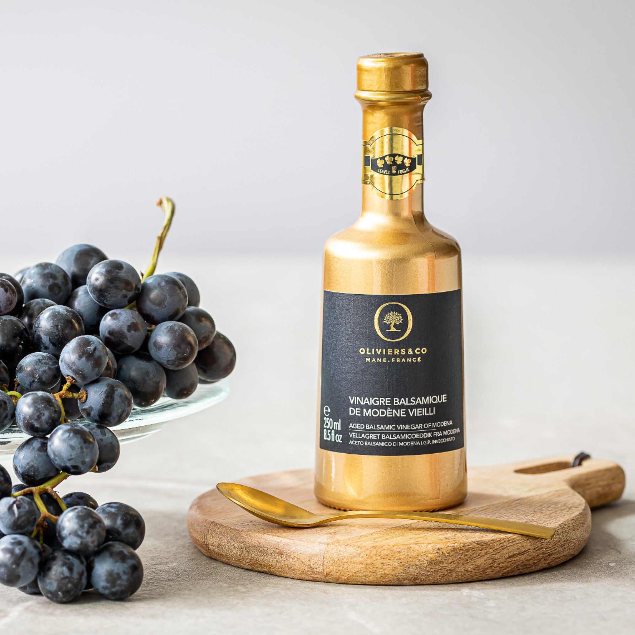 Lagret guldbalsamico på druer fra  Emilia-Romagna, Oliviers & Co