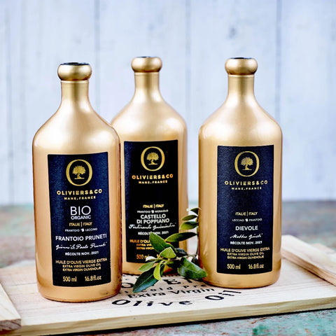 Italienske Grand Cru ekstra jomfru olivenolier fra Oliviers & Co