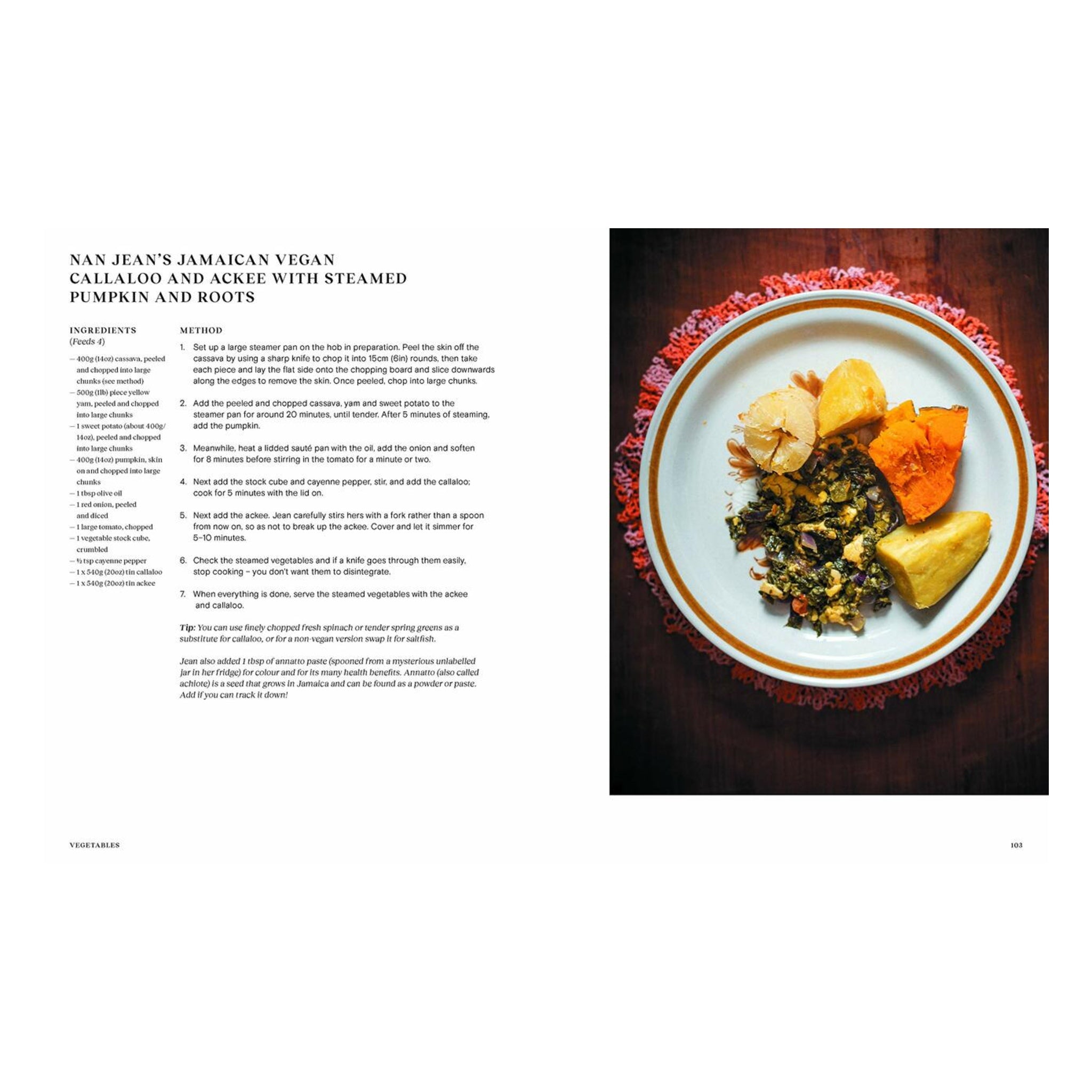 Uddrag af kogebogen Grand Dishes af Lupton & Miari, side 102-103, hos Oliviers & Co