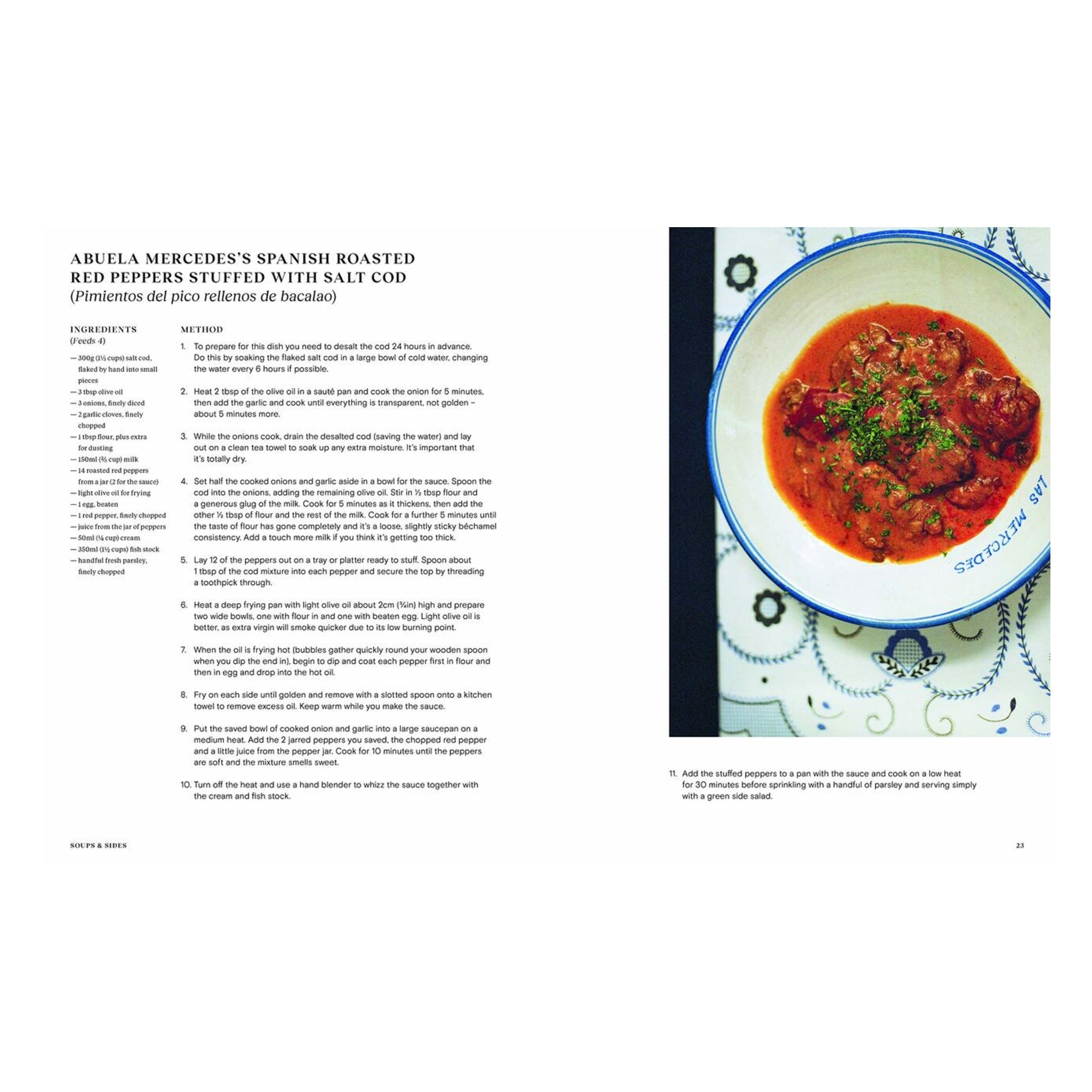 Uddrag af kogebogen Grand Dishes af Lupton & Miari, side 22-23, hos Oliviers & Co
