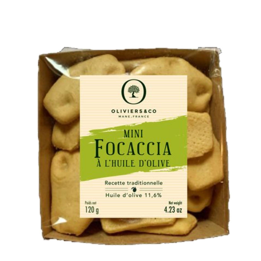 Mini focaccia håndlavede italienske kiks fra Oliviers & Co
