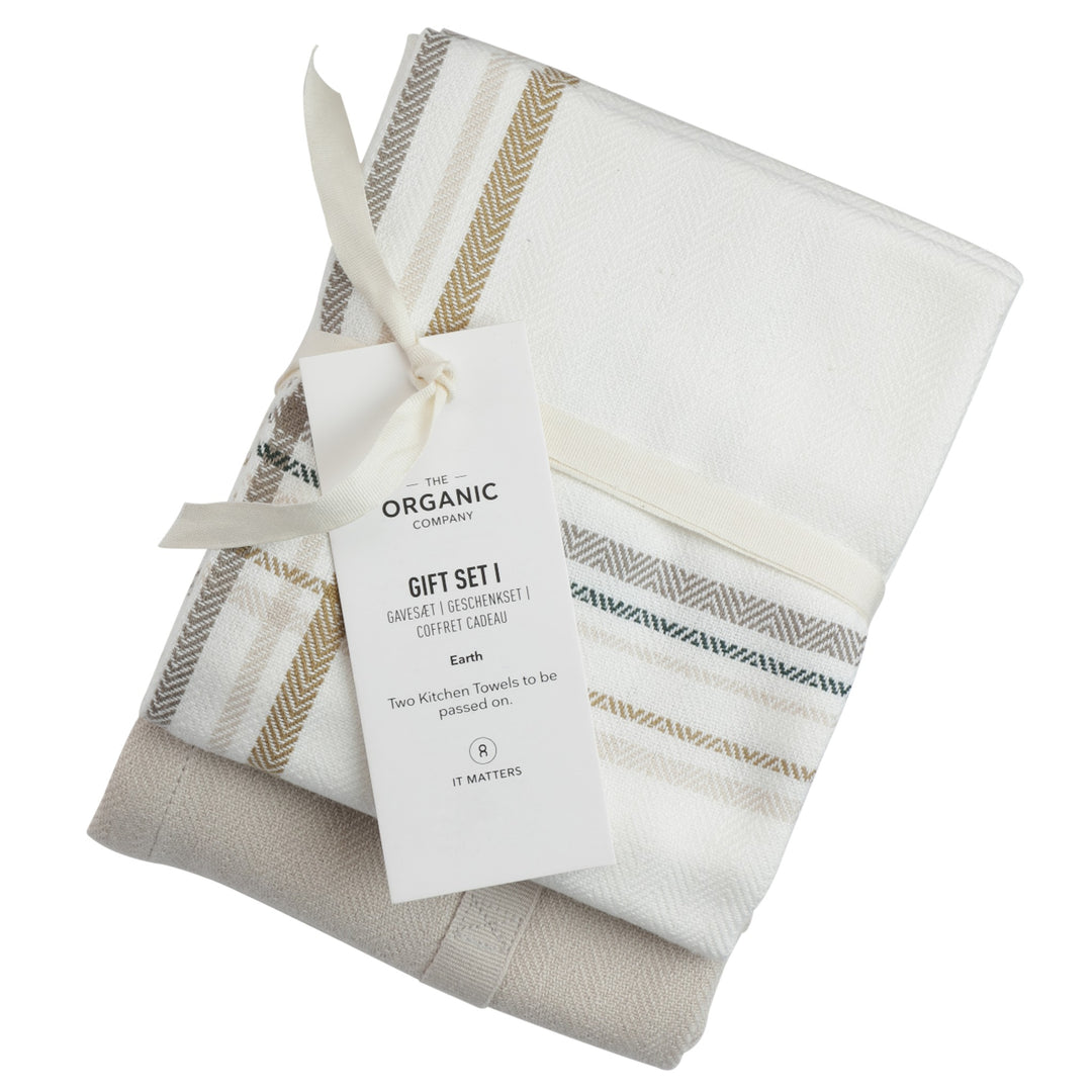 Økologiske tekstiler fra The Organic Company, Gift Set I Earth Check hos Oliviers & Co