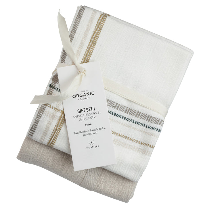 Økologiske tekstiler fra The Organic Company, Gift Set I Earth Check hos Oliviers & Co