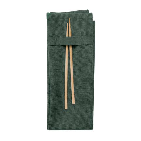 Napkin Dark Green fra The Organic Company, økologiske tekstiler, Oliviers & Co