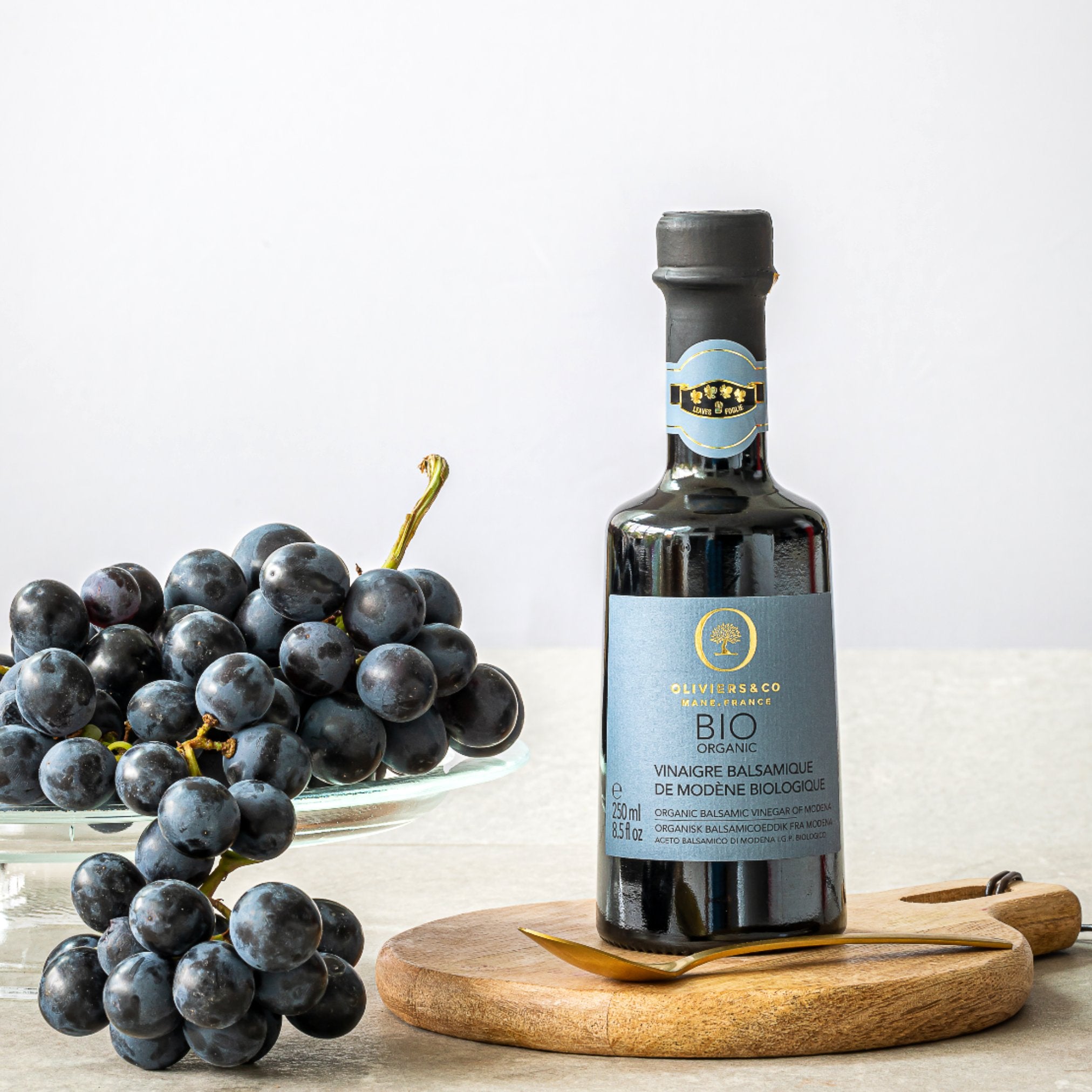 Økologisk premium lagret balsamico fra Modena på Trebbiano-druer fra Oliviers & Co