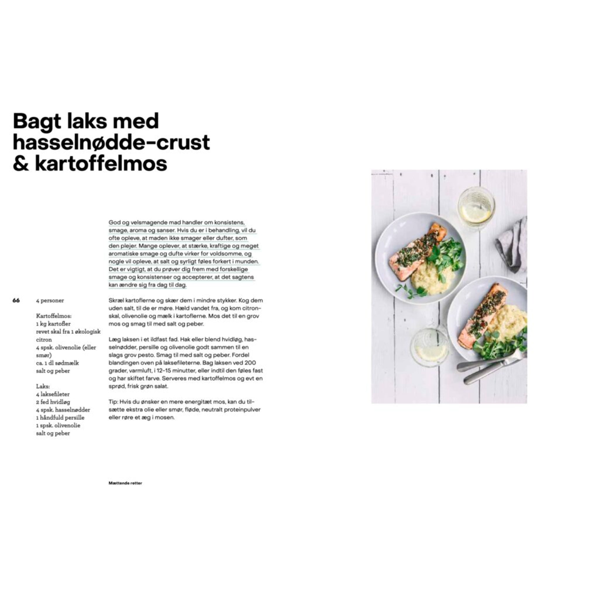 Opskrift bagt laks med hasselnødde-crust & kartoffelmos af Ditte Ingemann, Oliviers & Co