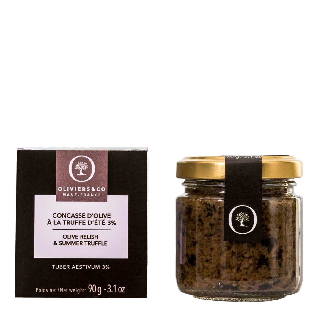Spread med sorte oliven og sommertrøffel fra Oliviers & Co