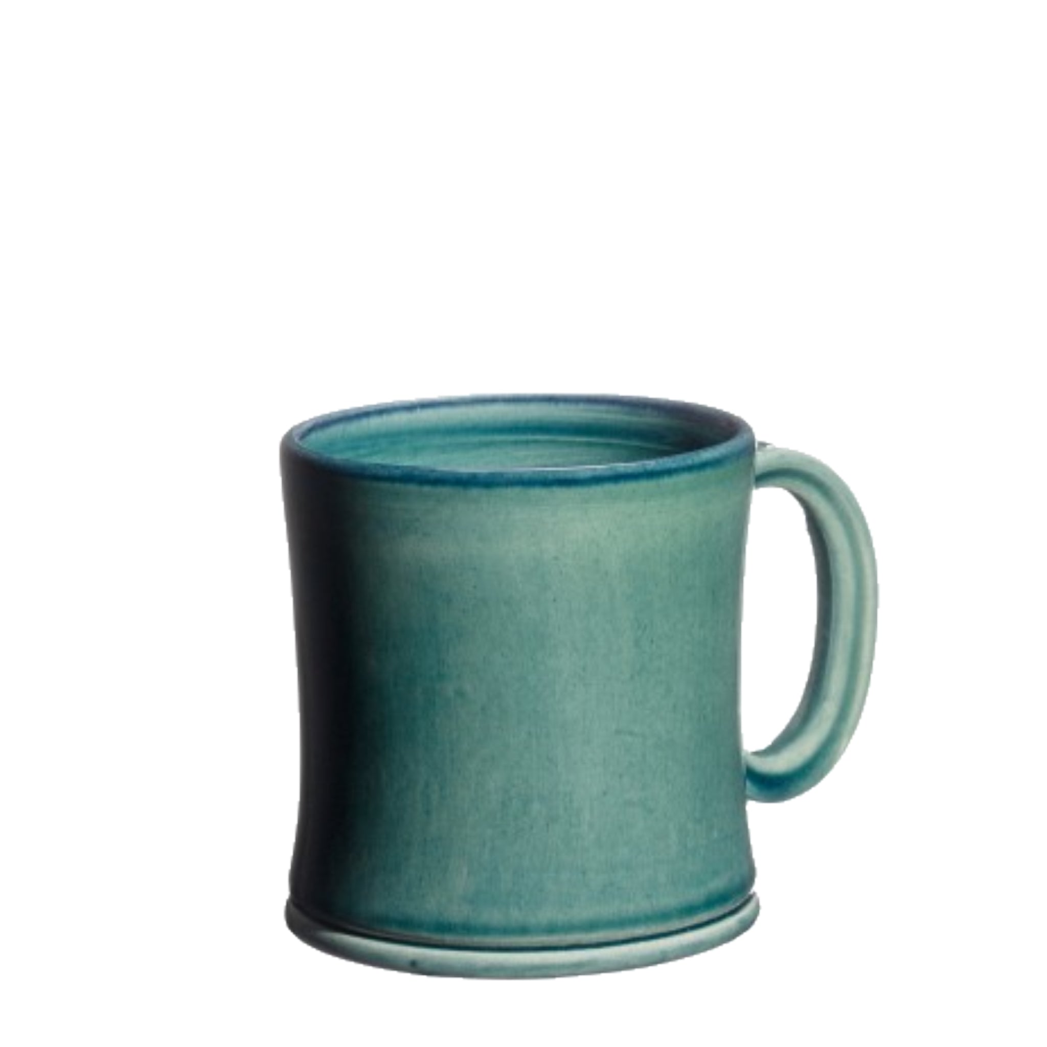 Håndlavet keramikkrus i farven blågrøn fra Atelier Bernex, Oliviers & Co