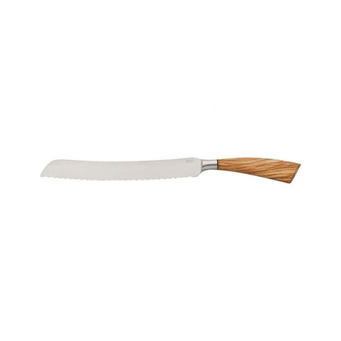 Saladini brødkniv med skaft af oliventræ, OLIVIERS & CO gourmet gave