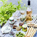 Tapas med italienske håndlavede kiks, oliven og tapenader fra Oliviers & Co